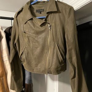 Army Green Cropped Jacket